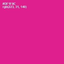 #DF1F8C - Red Violet Color Image