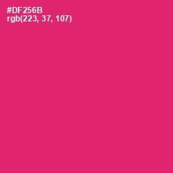 #DF256B - Cerise Red Color Image