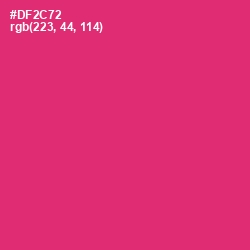 #DF2C72 - Cerise Red Color Image