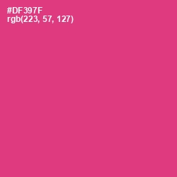 #DF397F - Cerise Red Color Image