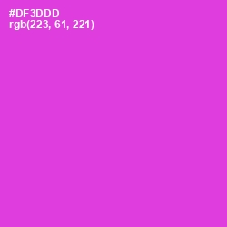 #DF3DDD - Razzle Dazzle Rose Color Image