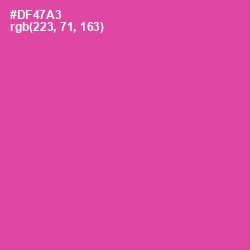 #DF47A3 - Brilliant Rose Color Image