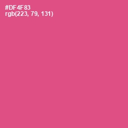 #DF4F83 - Mulberry Color Image