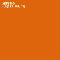 #DF650D - Bamboo Color Image