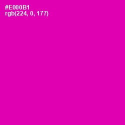 #E000B1 - Hollywood Cerise Color Image