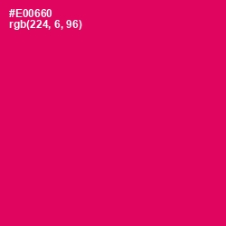 #E00660 - Rose Color Image