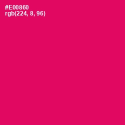 #E00860 - Rose Color Image