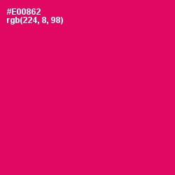 #E00862 - Rose Color Image