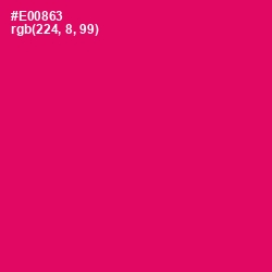 #E00863 - Rose Color Image