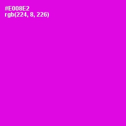 #E008E2 - Magenta / Fuchsia Color Image