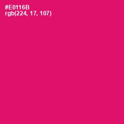 #E0116B - Rose Color Image
