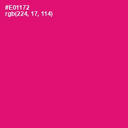 #E01172 - Rose Color Image