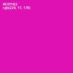 #E011B2 - Hollywood Cerise Color Image