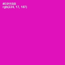 #E011BB - Hollywood Cerise Color Image