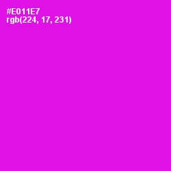 #E011E7 - Magenta / Fuchsia Color Image
