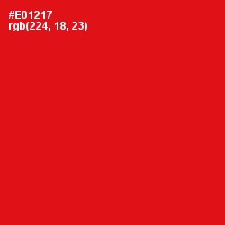 #E01217 - Red Color Image