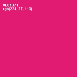 #E01B71 - Rose Color Image