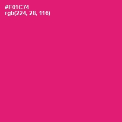 #E01C74 - Rose Color Image