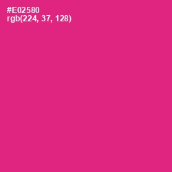 #E02580 - Wild Strawberry Color Image