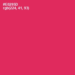 #E0295D - Amaranth Color Image