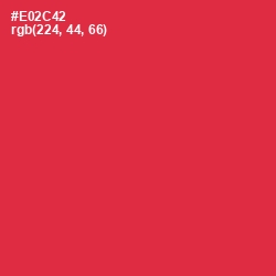 #E02C42 - Amaranth Color Image