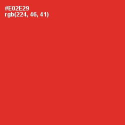 #E02E29 - Alizarin Crimson Color Image