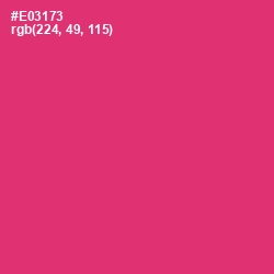 #E03173 - Cerise Red Color Image