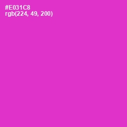 #E031C8 - Razzle Dazzle Rose Color Image