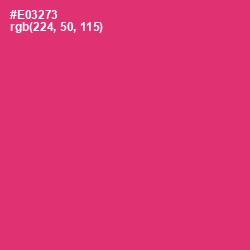 #E03273 - Cerise Red Color Image