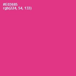 #E03685 - Wild Strawberry Color Image