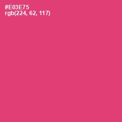 #E03E75 - Cerise Red Color Image