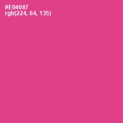 #E04087 - Violet Red Color Image