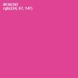 #E04393 - French Rose Color Image