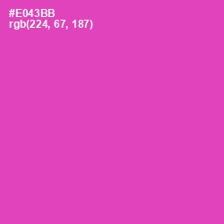 #E043BB - Brilliant Rose Color Image