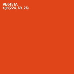 #E0451A - Trinidad Color Image