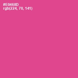 #E0468D - French Rose Color Image