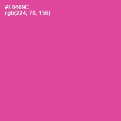 #E0469C - French Rose Color Image