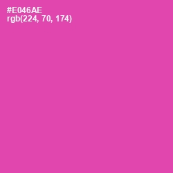 #E046AE - Brilliant Rose Color Image