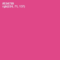 #E04789 - French Rose Color Image