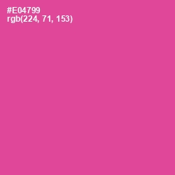 #E04799 - French Rose Color Image