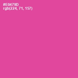 #E0479D - French Rose Color Image