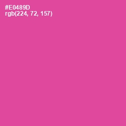 #E0489D - French Rose Color Image