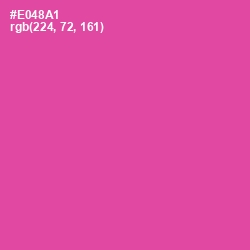 #E048A1 - Brilliant Rose Color Image