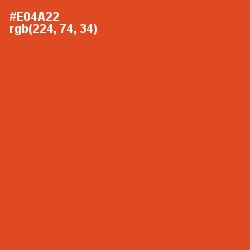#E04A22 - Pomegranate Color Image