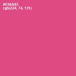 #E04A83 - French Rose Color Image