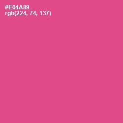 #E04A89 - French Rose Color Image