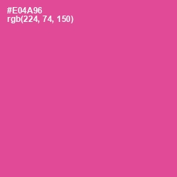 #E04A96 - French Rose Color Image