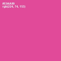 #E04A99 - French Rose Color Image