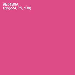 #E04B8A - French Rose Color Image