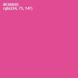 #E04B93 - French Rose Color Image